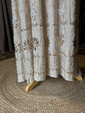 Premium Beige Moonga Silk Anarkali